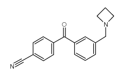 3-AZETIDINOMETHYL-4'-CYANOBENZOPHENONE结构式