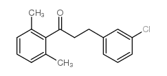 3-(3-CHLOROPHENYL)-2',6'-DIMETHYLPROPIOPHENONE structure