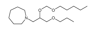 1H-Azepine, hexahydro-1-[2-[(pentyloxy)methoxy]-3-propoxypropyl] Structure