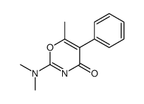 2-(dimethylamino)-6-methyl-5-phenyl-1,3-oxazin-4-one结构式