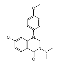 7-Chloro-3-dimethylamino-1-(4-methoxy-phenyl)-2,3-dihydro-1H-quinazolin-4-one Structure
