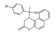 1-[1-(4-Bromo-phenyl)-1-hydroxy-ethyl]-1,2-dihydro-benzo[f]chromen-3-one结构式