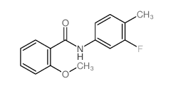 N-(3-Fluoro-4-methylphenyl)-2-methoxybenzamide Structure