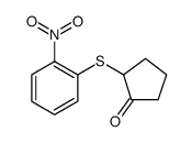 Cyclopentanone, 2-[(2-nitrophenyl)thio] Structure