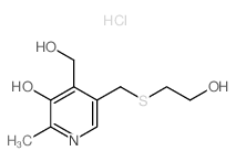 5-(2-hydroxyethylsulfanylmethyl)-4-(hydroxymethyl)-2-methyl-pyridin-3-ol Structure