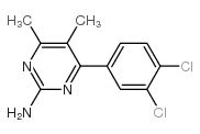 4-(3,4-dichlorophenyl)-5,6-dimethylpyrimidin-2-amine Structure