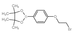 2-[4-(2-bromoethoxy)phenyl]-4,4,5,5-tetramethyl-1,3,2-dioxaborolane Structure
