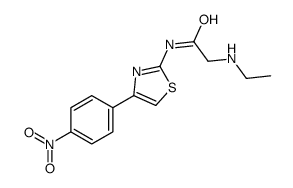 2-(ethylamino)-N-[4-(4-nitrophenyl)-1,3-thiazol-2-yl]acetamide Structure