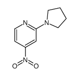 4-nitro-2-pyrrolidin-1-ylpyridine结构式