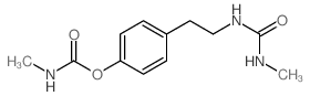 [4-[2-(methylcarbamoylamino)ethyl]phenyl] N-methylcarbamate structure