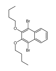 1,4-dibromo-2,3-dibutoxynaphthalene结构式