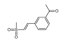 1-[3-(2-methylsulfonylethenyl)phenyl]ethanone结构式