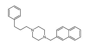 1-(naphthalen-2-ylmethyl)-4-(3-phenylpropyl)piperazine结构式