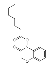 (3-oxo-1,4-benzoxazin-4-yl) heptanoate结构式