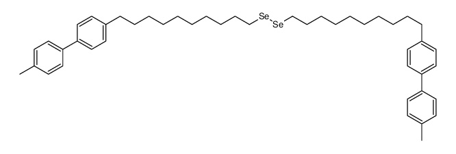 1-methyl-4-[4-[10-[10-[4-(4-methylphenyl)phenyl]decyldiselanyl]decyl]phenyl]benzene结构式