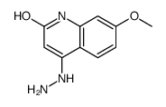 4-hydrazinyl-7-methoxy-1H-quinolin-2-one结构式
