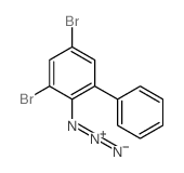 (2,4-dibromo-6-phenyl-phenyl)imino-imino-azanium结构式