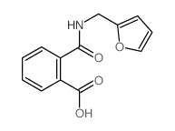 Benzoic acid,2-[[(2-furanylmethyl)amino]carbonyl]- Structure