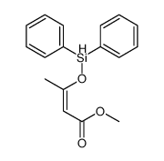 methyl 3-diphenylsilyloxybut-2-enoate Structure