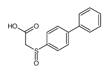 2-(4-phenylphenyl)sulfinylacetic acid结构式