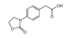 [4-(2-oxo-oxazolidin-3-yl)-phenyl]-acetic acid结构式