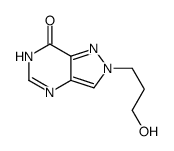 2-(3-hydroxypropyl)-4H-pyrazolo[4,3-d]pyrimidin-7-one结构式