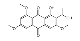 1-hydroxy-2-(1-hydroxyethyl)-3,6,8-trimethoxyanthracene-9,10-dione Structure