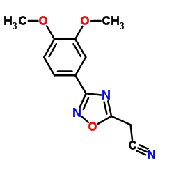 [3-(3,4-Dimethoxyphenyl)-1,2,4-oxadiazol-5-yl]acetonitrile结构式