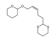 2-<(Z)-5-(tetrahydropyran-2-yloxy)pent-3'-enyl>-1,3-dithiane结构式