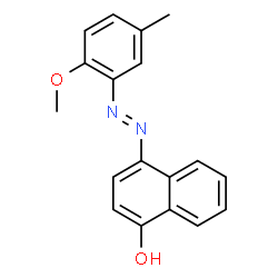 4-[(2-methoxy-5-methylphenyl)azo]naphthol structure
