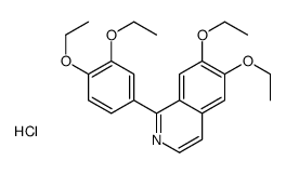1-(3,4-diethoxyphenyl)-6,7-diethoxyisoquinolinium chloride Structure