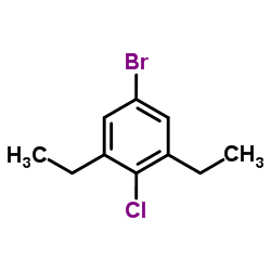 5-Bromo-2-chloro-1,3-diethylbenzene Structure