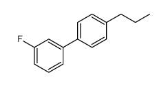 1,1'-Biphenyl, 3-fluoro-4'-propyl-结构式