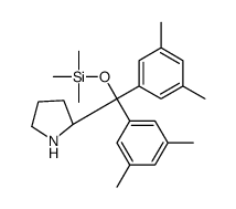 (R)-2-[Bis(3,5-dimethylphenyl)-[(trimethylsilyl)oxy]methyl]pyrrolidine Structure