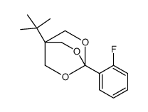 1-tert-butyl-4-(2-fluorophenyl)-3,5,8-trioxabicyclo[2.2.2]octane结构式