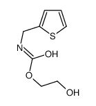 2-hydroxyethyl N-(thiophen-2-ylmethyl)carbamate结构式