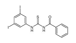 1-benzoyl-3-(3,5-diiodophenyl)thiourea结构式