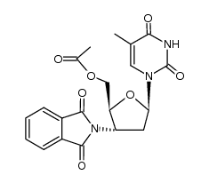 5'-O-Acetyl-3'-deoxy-3'-phthalimidothymidine结构式