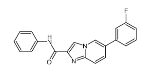 6-(3-Fluorophenyl)-N-phenylimidazo[1,2-a]pyridine-2-carboxamide结构式