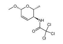 Methyl-2,3,4,6-tetradesoxy-4-trichloracetamido-β-D-erythro-hex-2-enopyranosid Structure