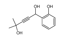 1-(2-hydroxy-phenyl)-4-methyl-pent-2-yne-1,4-diol Structure