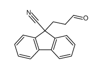 9-(3-Oxo-propyl)-9H-fluorene-9-carbonitrile结构式