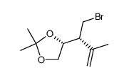 (R)-4-((R)-1-Bromomethyl-2-methyl-allyl)-2,2-dimethyl-[1,3]dioxolane结构式