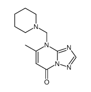 5-methyl-4-piperidin-1-ylmethyl-4H-[1,2,4]triazolo[1,5-a]pyrimidin-7-one Structure