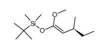 S-E-methyl-3 methoxy-1 dimethyltertiobutylsilyloxy-1 pentene-1 Structure