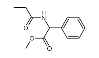 methyl 2-phenyl-2-propionamidoacetate Structure