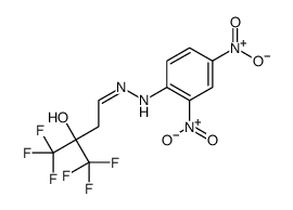 (4E)-4-[(2,4-dinitrophenyl)hydrazinylidene]-1,1,1-trifluoro-2-(trifluoromethyl)butan-2-ol Structure
