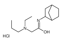 [2-(3-bicyclo[2.2.1]heptanylamino)-2-oxoethyl]-ethyl-propylazanium,chloride Structure