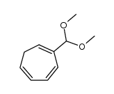 Cycloheptatrien-2-carboxaldehyd-dimethylacetal结构式