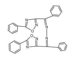 bis-[phenyl-(5-phenyl-[1,2,4]oxadiazol-3-yl)-methylene]-hydrazine Structure